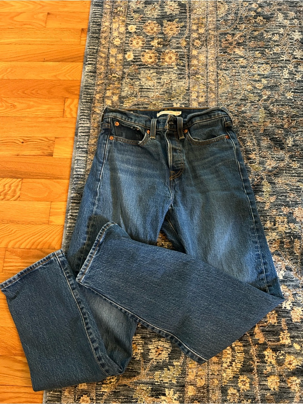 Levi's Women's Blue Straight Leg Jeans